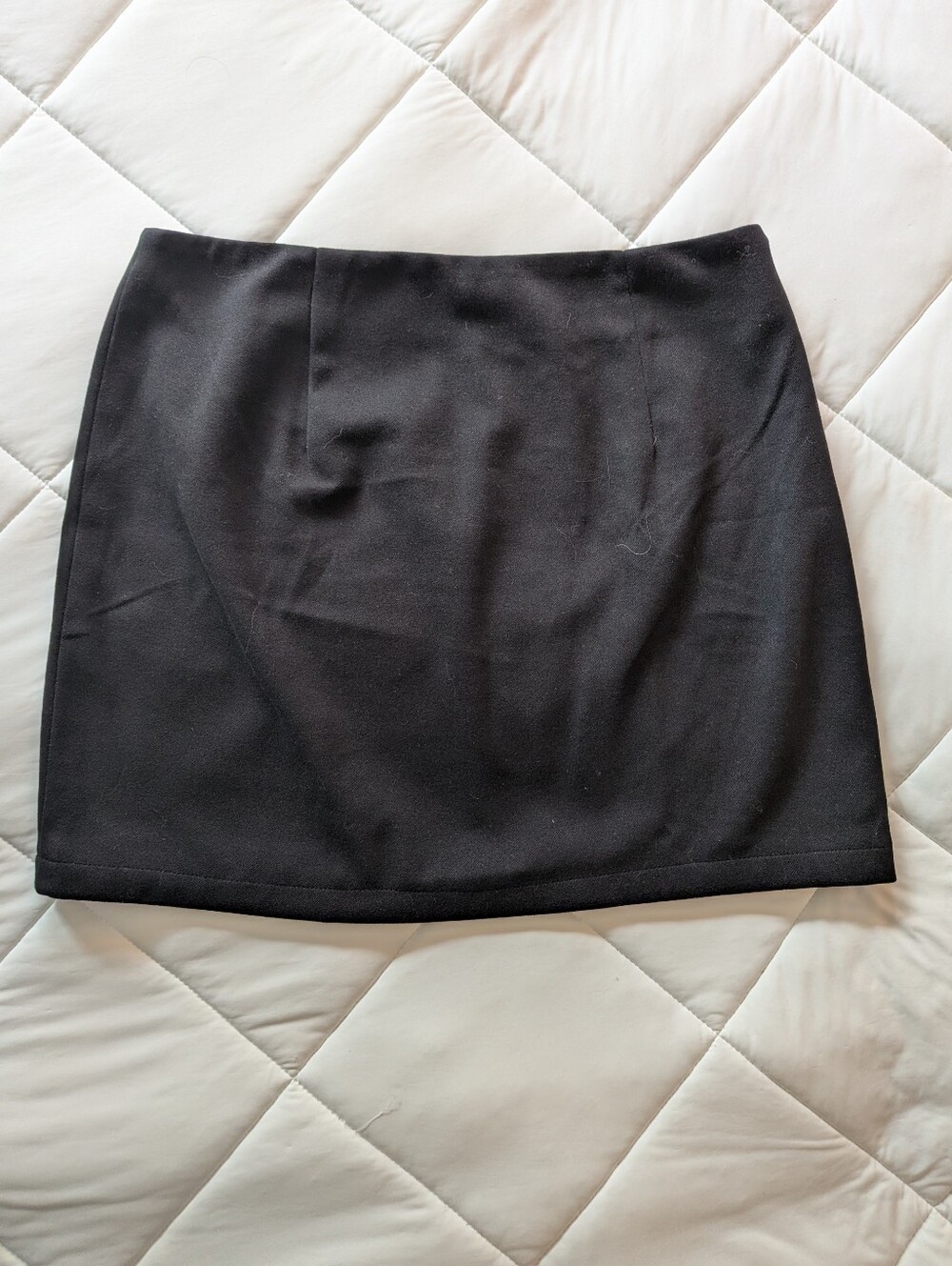 Classic Black Mini Skirt - Women's Tailored A-Line